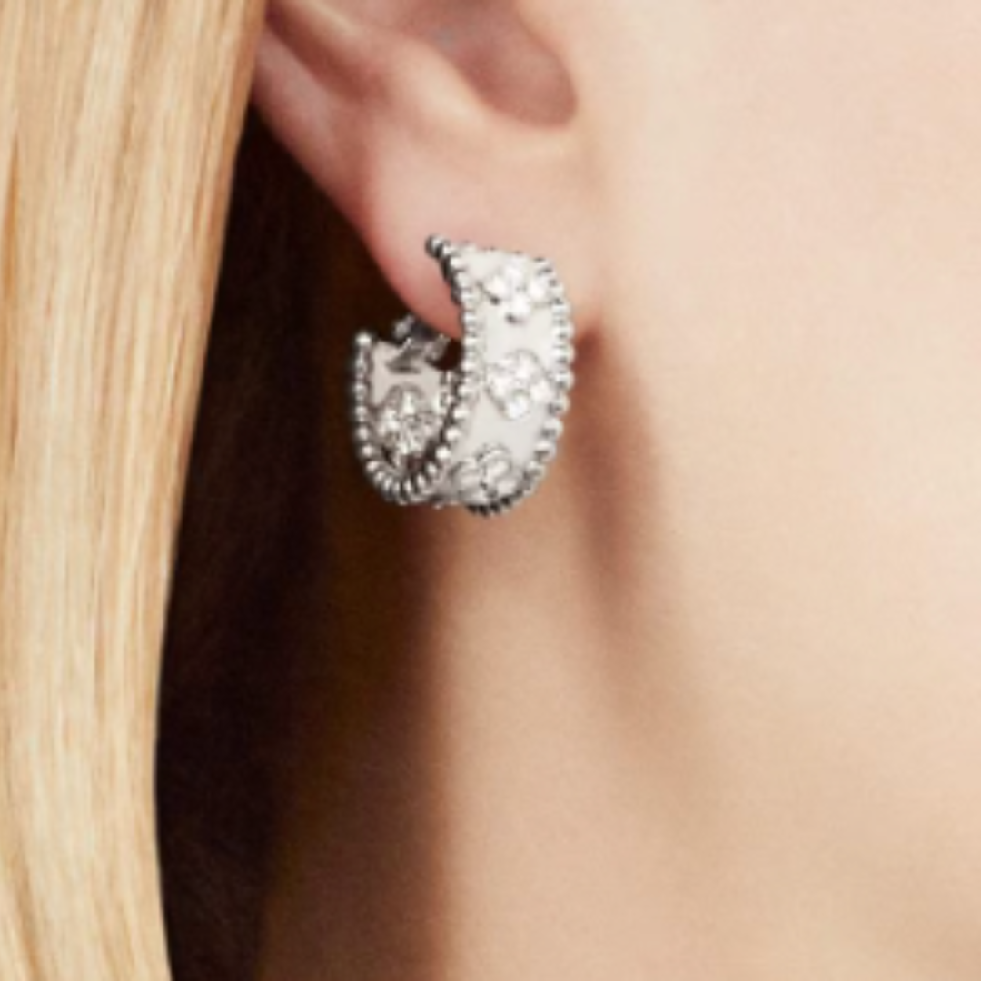 Abby Örhängen - Diamant/Silver
