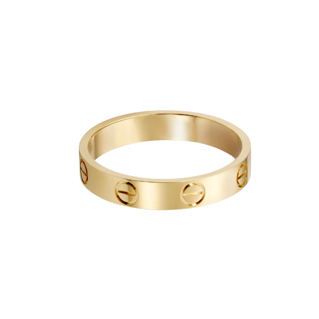 Elegant smal kärleksring