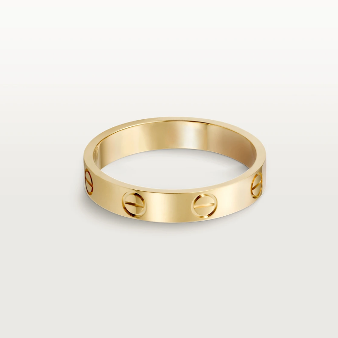 Elegant smal kärleksring