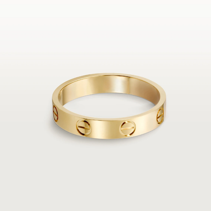 Elegant smal kärleksring