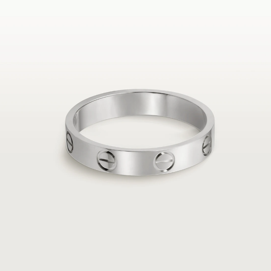 Elegant smal kärleksring