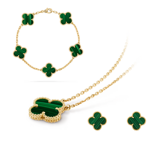 Grön Celeste Klöver Set