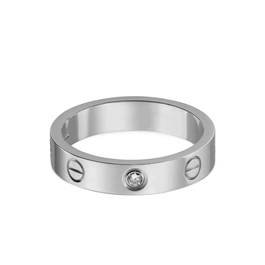 Ava Silverring med diamanter