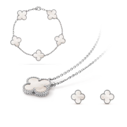 Celeste Klöver Set | Guld/Silver