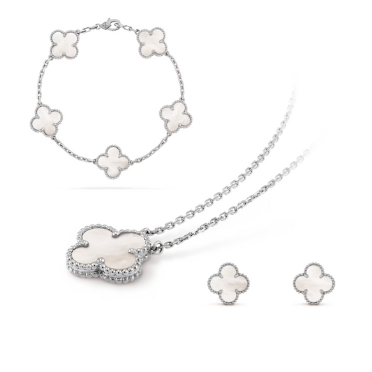 Celeste Klöver Set | Guld/Silver