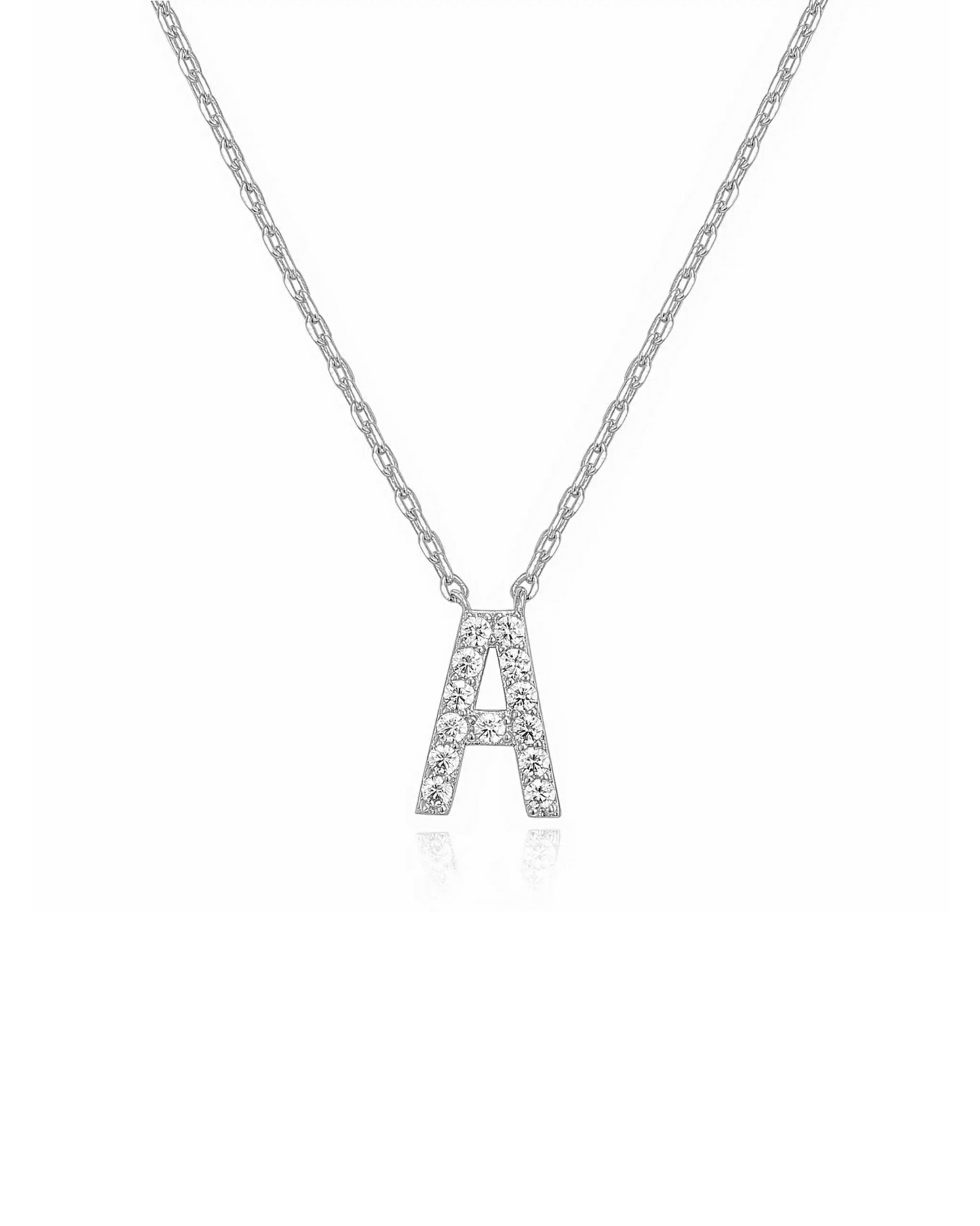 Personligt silverinitialhalsband