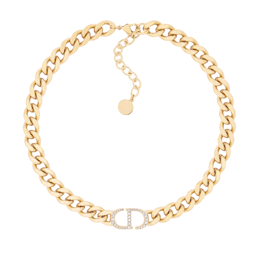 Diana Halsband - Guld med Diamant (Logotyp)