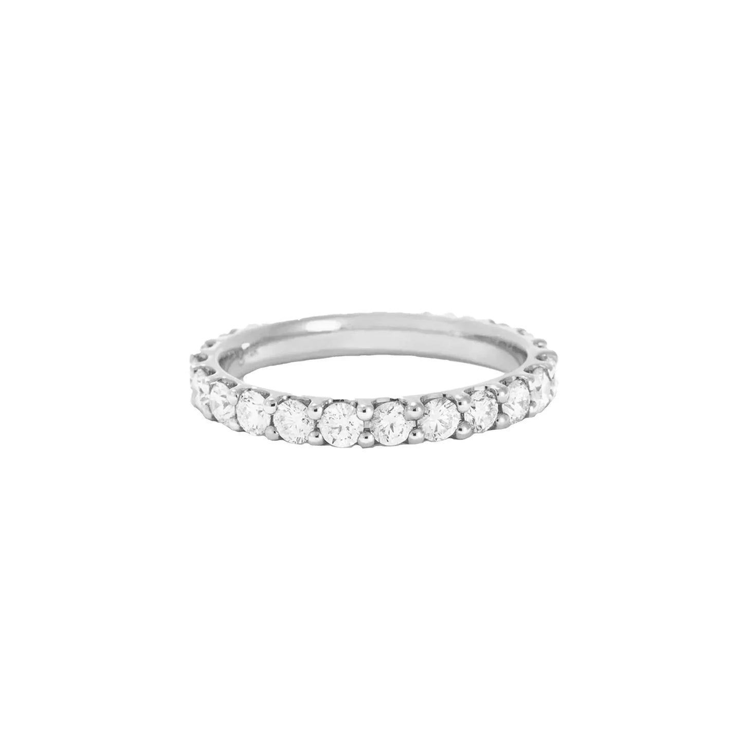 Bärnstensfärgad kattring - Silver med diamanter