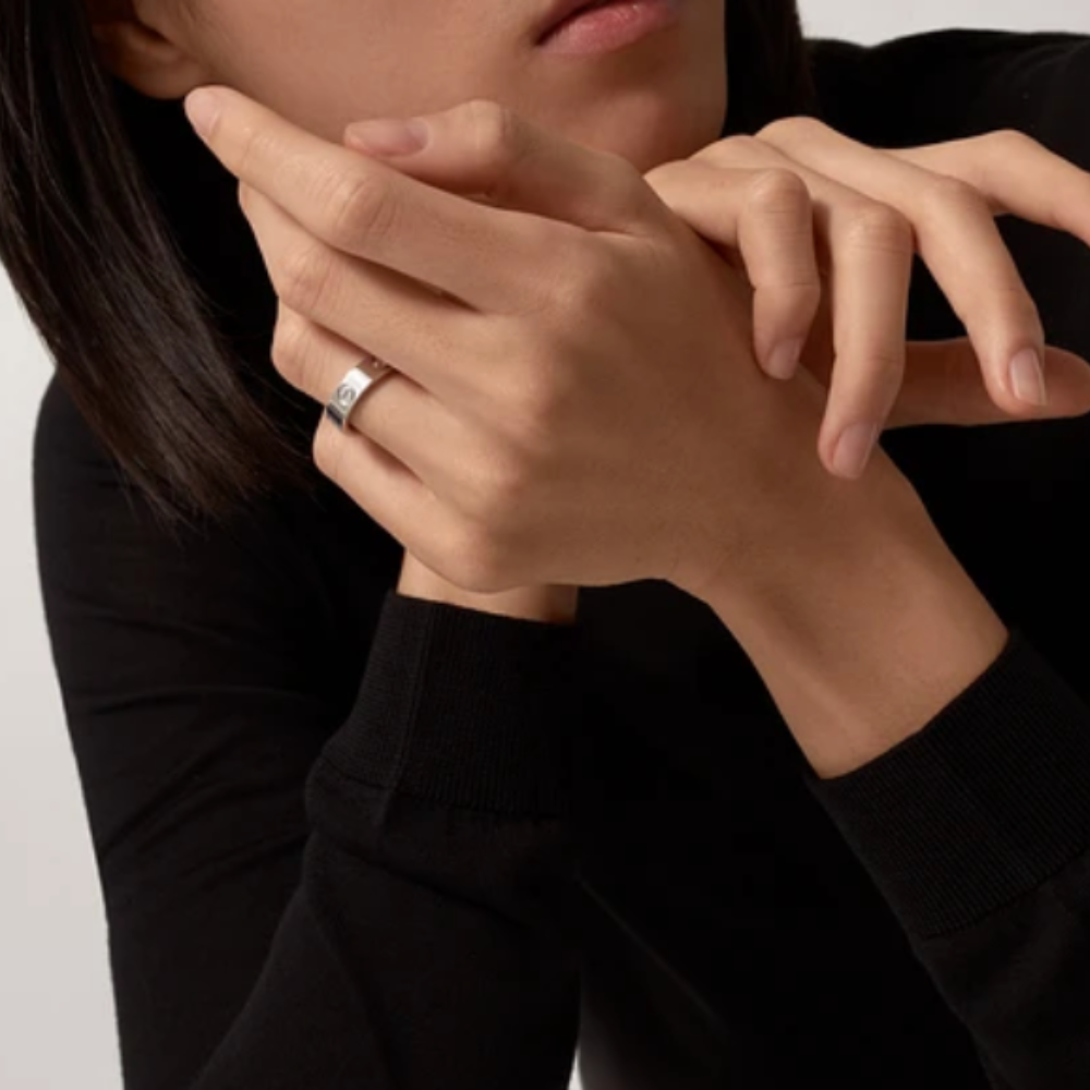 Ava Silverring med diamanter