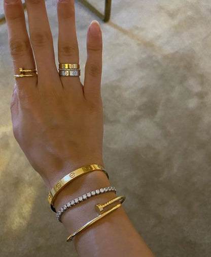 18K guld nagelarmband