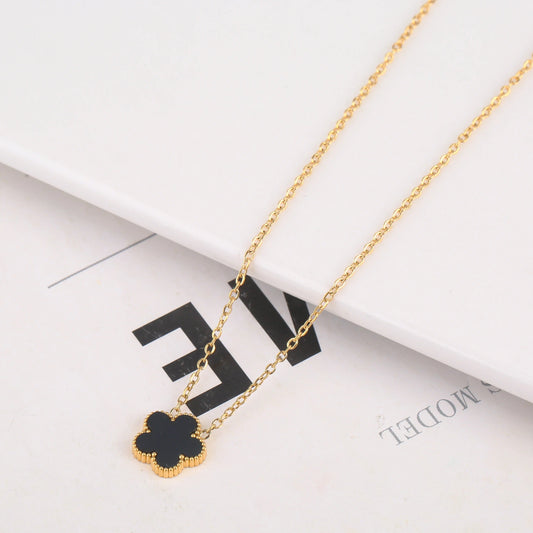 FYRAKLOVER | SVART HALSBAND